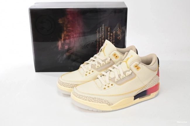 Rep TB Balvin Medellin J 3 Jordan x Sunset Air FN0344-901 0728